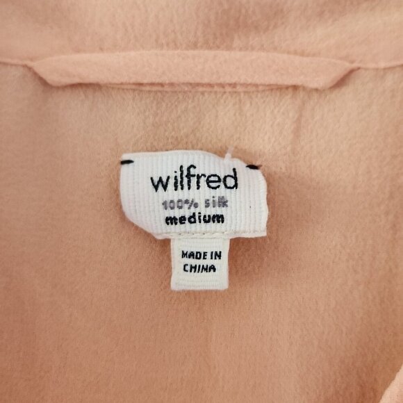 ARITZIA | Wilfred 100% Silk Blouse Sleeveless Orange Sz M - Picture 3 of 4